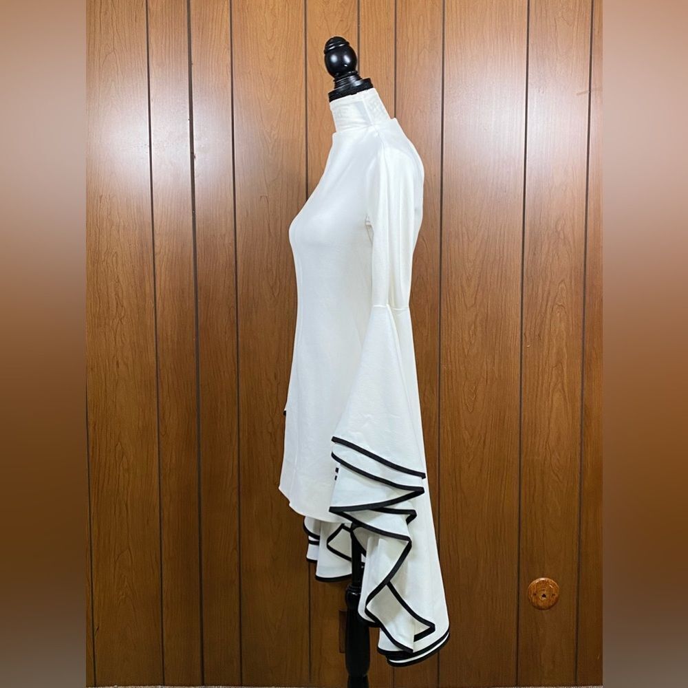 Proenza Schouler crepe ruffle sleeve dress size 2 - Picture 9 of 16